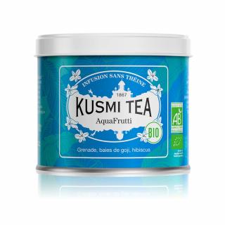 AQUAFRUTTI gyümölcstea, 100 g laza levelű teafű doboz, Kusmi Tea