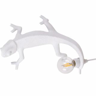 Asztali lámpa CHAMELEON GOING DOWN 21cm, USB aljzat, fekete, Seletti