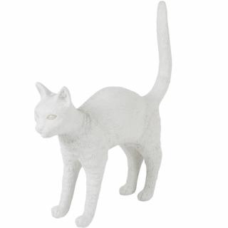 Asztali lámpa JOBBY THE CAT 52 cm, LED, fehér, Seletti