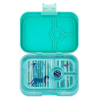 Bento doboz PANINO 4 trópusi aqua / párduc, 750 ml, Yumbox