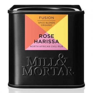 Bio fűszerkeverékek ROSE HARISSA 50 g, Mill & Mortar
