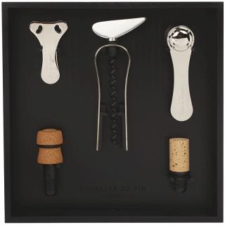 Borkiegészítő készlet LE RÂTELIER À OUTILS DU VIN, 5 db szett, L'Atelier du Vin