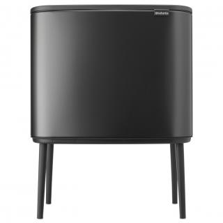 Brabantia BO TOUCH BIN érintős szemeteskosár, 3 x 11 l, szürke, acél