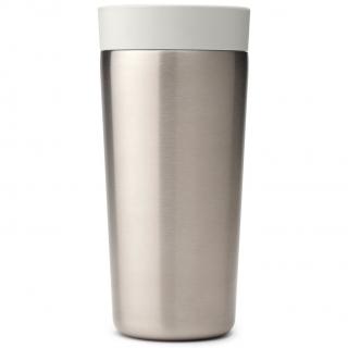 Brabantia MAKE & TAKE thermo bögre, 360 ml, világosszürke, acél