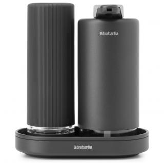 Brabantia SINKSTYLE szappanadagolók, 200 ml, 2 db-os szett, ásványi szürke, acél