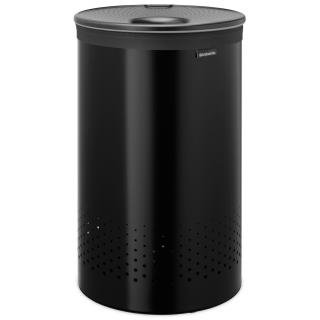 Brabantia szennyes kosár, 60 l, matt fekete, acél