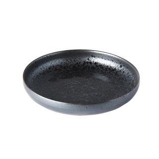 Desszert tányér BLACK PEARL 22 cm, magas perem, MIJ