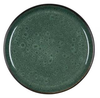 Desszert tányér GASTRO 21 cm, fekete/zöld, Bitz