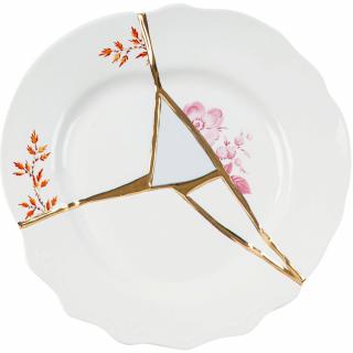 Desszert tányér KINTSUGI 1 21 cm, fehér, Seletti