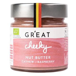 Dióvaj CHEEKY 220 g, kesudió és málna, GR'EAT GRANOLA