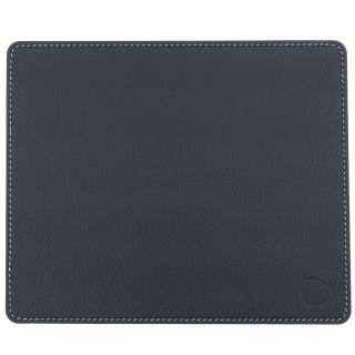 Egérpad SQUARE BULL 25 x 30 cm, fekete / fehér, bőr, LIND DNA