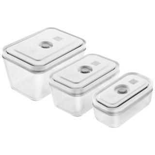 Élelmiszer-vákuumtartályok FRESH & SAVE, szett 3, fehér, üveg, Zwilling