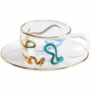 Espresso csésze csészealjjal TOILETPAPER SNAKES 50 ml, Seletti