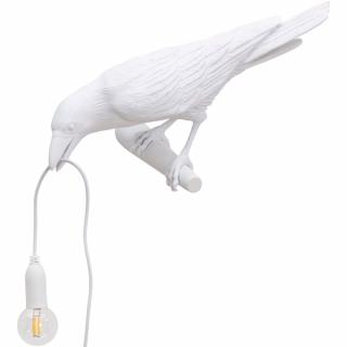 Fali lámpa BIRD LOOKING LEFT 33 cm, fehér, Seletti