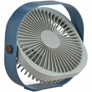 FANTASTIC 20 cm-es asztali ventilátor, kék, Printworks