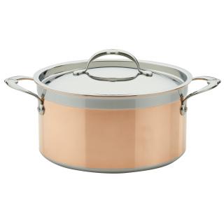 Fazék COPPERBOND 24 cm, 5,7 l, réz, Hestan