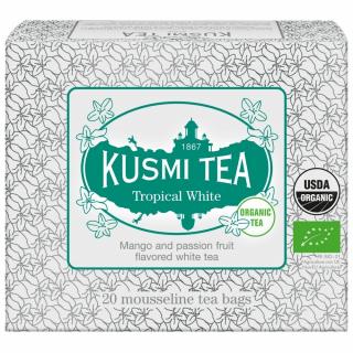 Fehér tea TROPICAL, 20 muszlin teafilter, Kusmi Tea