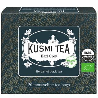 Fekete tea EARL GREY, 20 muszlin teafilter, Kusmi Tea