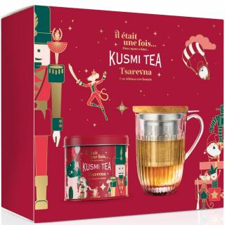 Fekete tea TSAREVNA 2023, 120 g laza levél tea doboz + bögre, Kusmi Tea