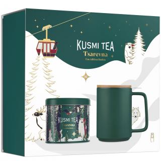 Fekete tea TSAREVNA 2024, 120 g doboz + bögre, Kusmi Tea