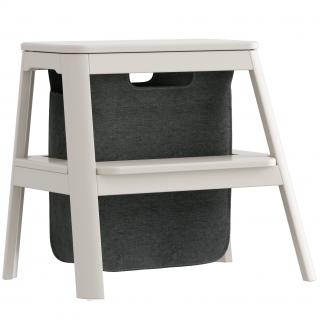 Fellépő STEP IT UP 48 cm, fehér, fa, kép