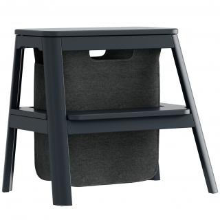 Fellépő STEP IT UP 48 cm, szürke, fa, kép