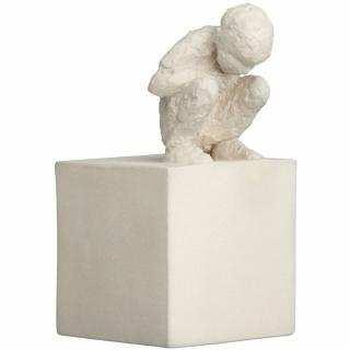 Figurine THE CURIOUS ONE 12,5 cm, fehér, kőporcelán, Kähler