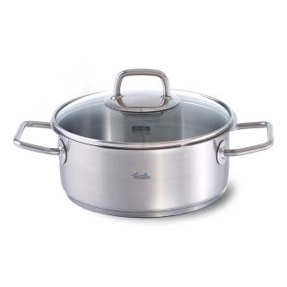 Fissler VISEO alacsony lábas, 20 cm, ezüst, rozsdamentes acél