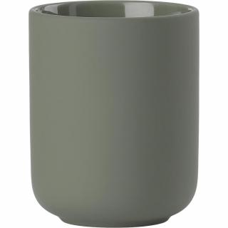 Fogkefe pohár UME 10 cm, olajzöld, kerámia, Zone Denmark