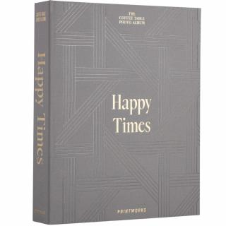 Fotóalbum HAPPY TIMES, szürke, Printworks