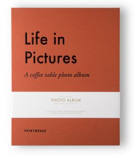 Fotóalbum LIFE IN PICTURES, narancs, Printworks