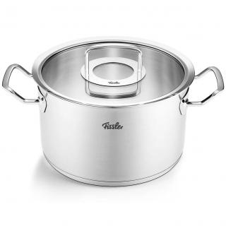 Főzőedény ORIGINAL PROFI 24 cm, ezüst, rozsdamentes acél, Fissler