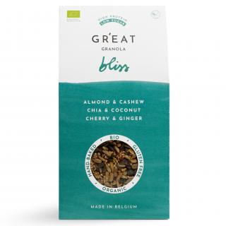 Granola BLISS 300 g, mandula és kesudió, GR'EAT GRANOLA