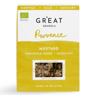 Granola PROVENCE 200 g, mustár és provence-i fűszernövények, GR'EAT GRANOLA