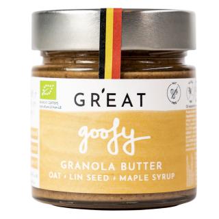 Granola vaj GOOFY 220 g, zab és lenmag, GR'EAT GRANOLA