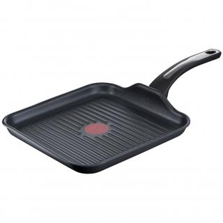 Grill serpenyő SELECTION 26 x 26 cm, fekete, alumínium, Tefal