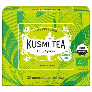 Gyógynövénytea ONLY SPICES, 20 muszlin teafilter, Kusmi Tea