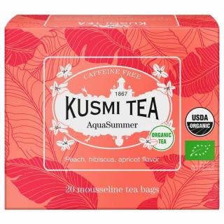 Gyümölcstea AQUA SUMMER, 20 muszlin teafilter, Kusmi Tea