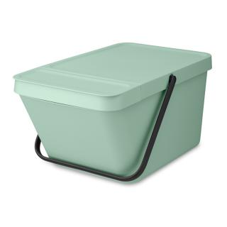 Hulladékgyűjtő SORT & GO 20 l, rakható, jade zöld, Brabantia