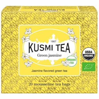Jázminos zöldtea 20 darab muszlin teafilter, Kusmi Tea