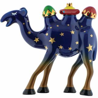 Karácsonyi figura CAMEL, tengerkék, Alessi