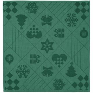 Karácsonyi szalvéta NATALE, 4 db szett, 45 x 45 cm, zöld, Rosendahl