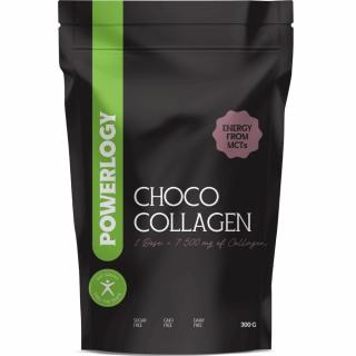 Kollagén 300 g, kakaó, por, Powerlogy