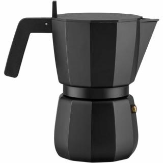 Kotyogós kávéfőző MOKA 300 ml, fekete, alumínium, Alessi