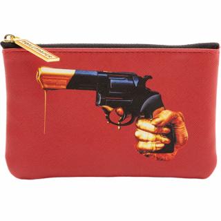 Kozmetikai tasak TOILETPAPER REVOLVER 15,5 x 9,5 cm, piros, Seletti