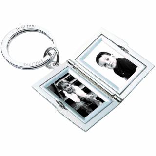 Kulcstartó mini fotókerettel FRAME 5 cm, ezüst, Philippi