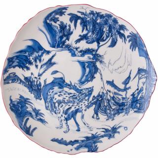 Lapostányér DIESEL CLASSICS ON ACID BLUE CHINOISERIE 28 cm, kék, porcelán, Seletti