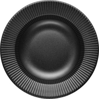 Mélytányér LEGIO NOVA 25 cm, fekete, agyagedény, Eva Solo