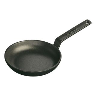 Mini serpenyő 12 cm, fekete, öntöttvas, Staub