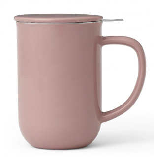 MINIMA Viva Scandinavia tea bögre tea infúziós adagolóval és fedéllel, 500 ml, rózsaszín